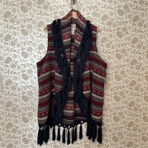 NWT Cripple Creek Western Fringe Vest XXL Southwest Boho Cowboy Vibes